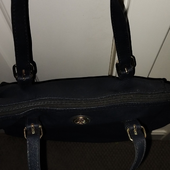 Black Tote Bag with Gold Accents - Picture 4 of 7